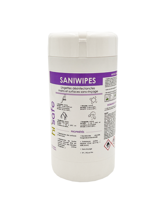 Lingettes désinfectantes boite de 100