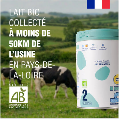 Carton de 6 boîtes Lait Infantile Bio Age 1